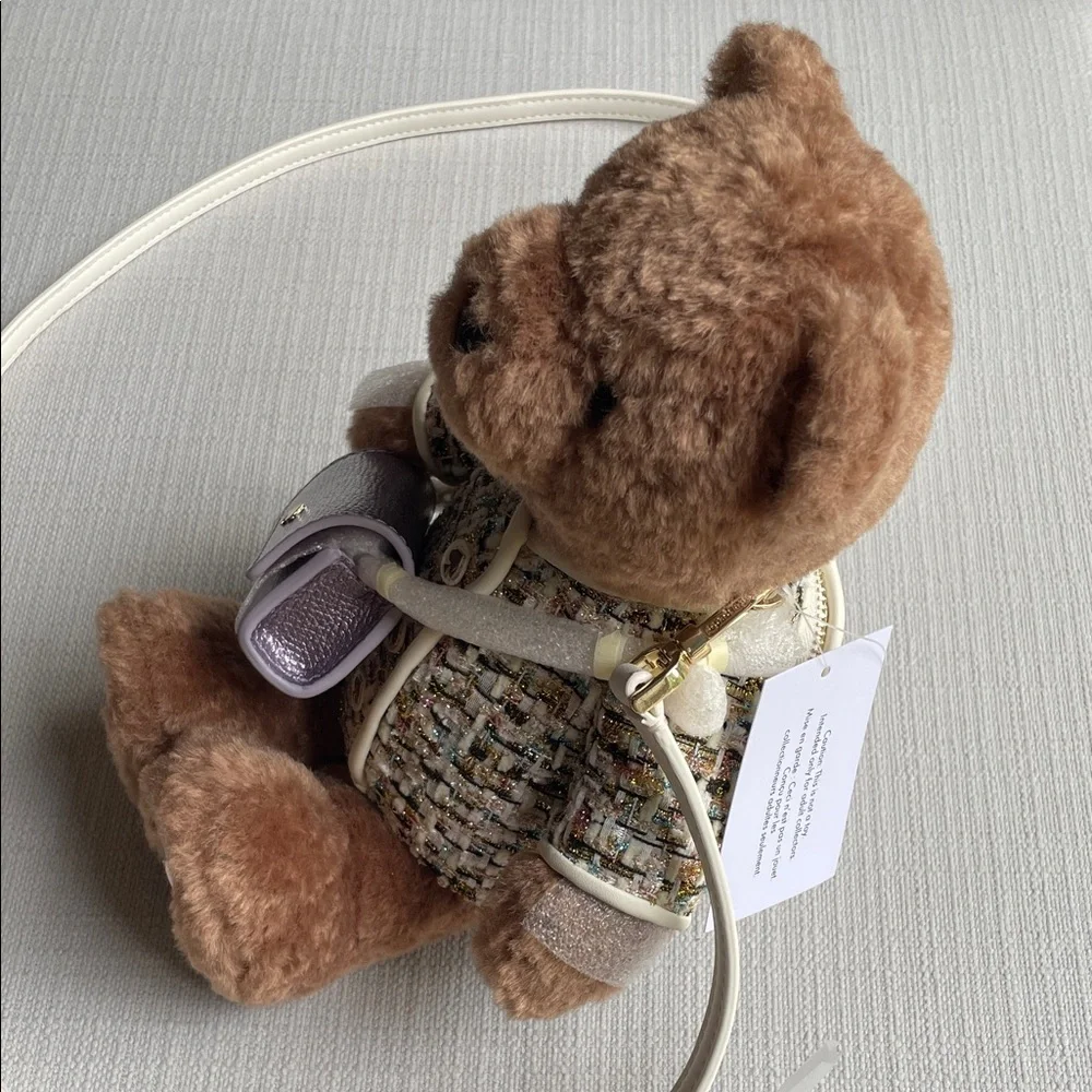 Kate spade 3d teddy bear KI972 Katey bear tweed crossbody bag